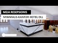 Meja Resepsionis Minimalis HPL hotel kantor | wdesain
