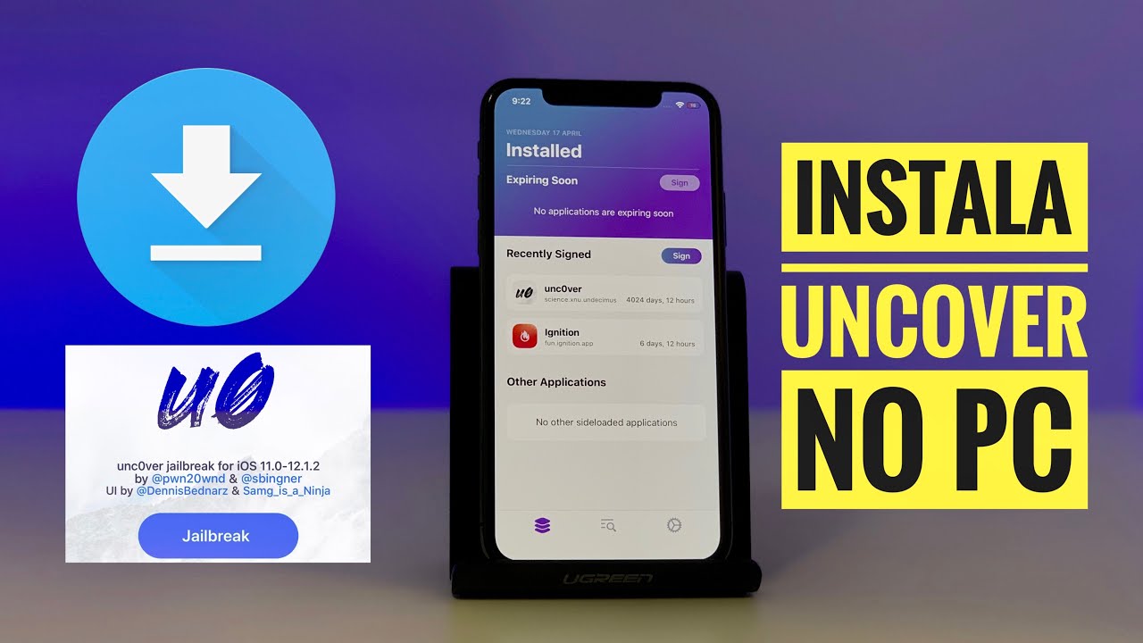 Instala Uncover vía TopStore mientras se firma (No Computer) - YouTube