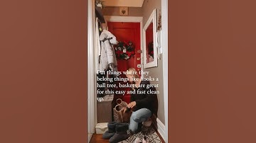 How to Declutter Your Entryway in 5 ⏰ Minutes #declutteryourlife #cleanhome #homeorganization