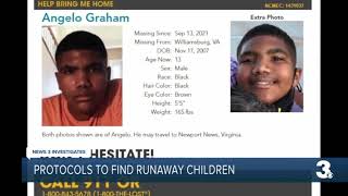 Protocols to find runaway children