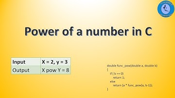 Calculate power of integer using recursion - C program