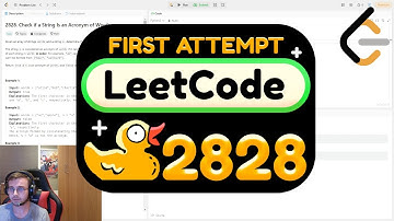 my attempt at solving leetcode 2828: check if a string is an acronym of words [SOLVED]