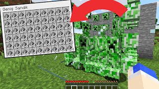 MINECRAFT'ta CREEPER FARMI YAPTIM (sınırsız barut)