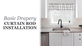 Thumbnail Walmart Basic Curtain Rod Installation Video