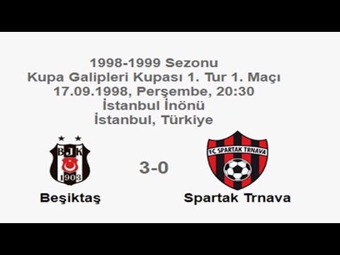 Beşiktaş 3-0 Spartak Trnava 17.09.1998 - 1998-1999 UEFA Cup Winners' Cup 1Round 1L + PM Comments