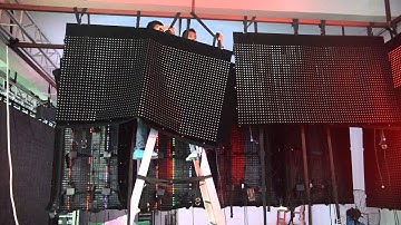 FLC-1000 P30 Flexible LED Display, LED Mesh, Big size Screen, advertising LED Screen