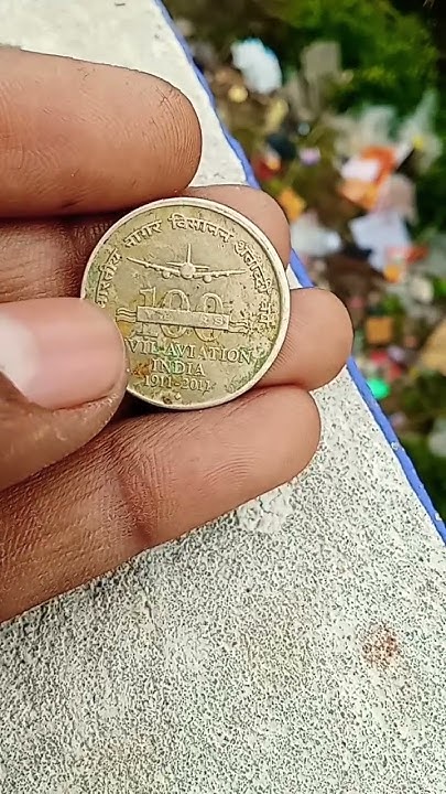 civil-aviation-indian-5-rupee-coin-value-shorts-money-coin-vlog