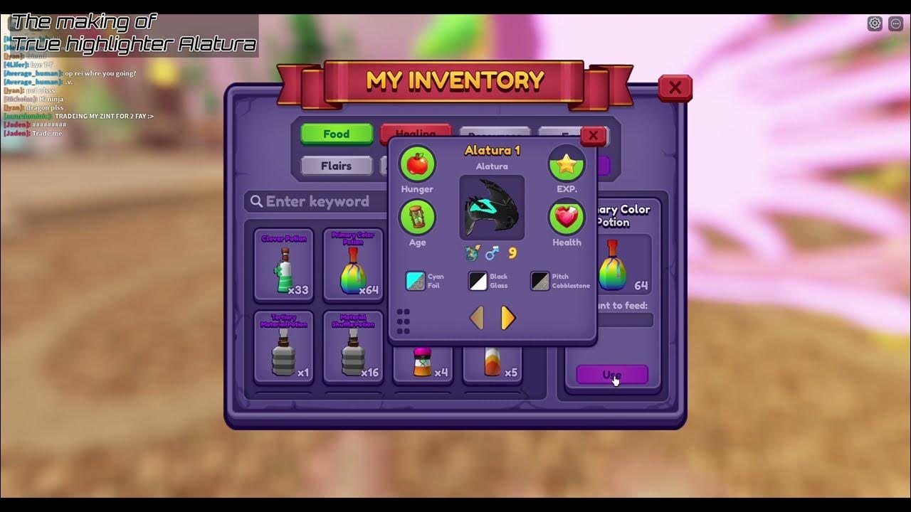 The process of making True Highlighter Alatura with 51 colour potions