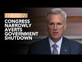 Congress Narrowly Averts Government Shutdown | The View