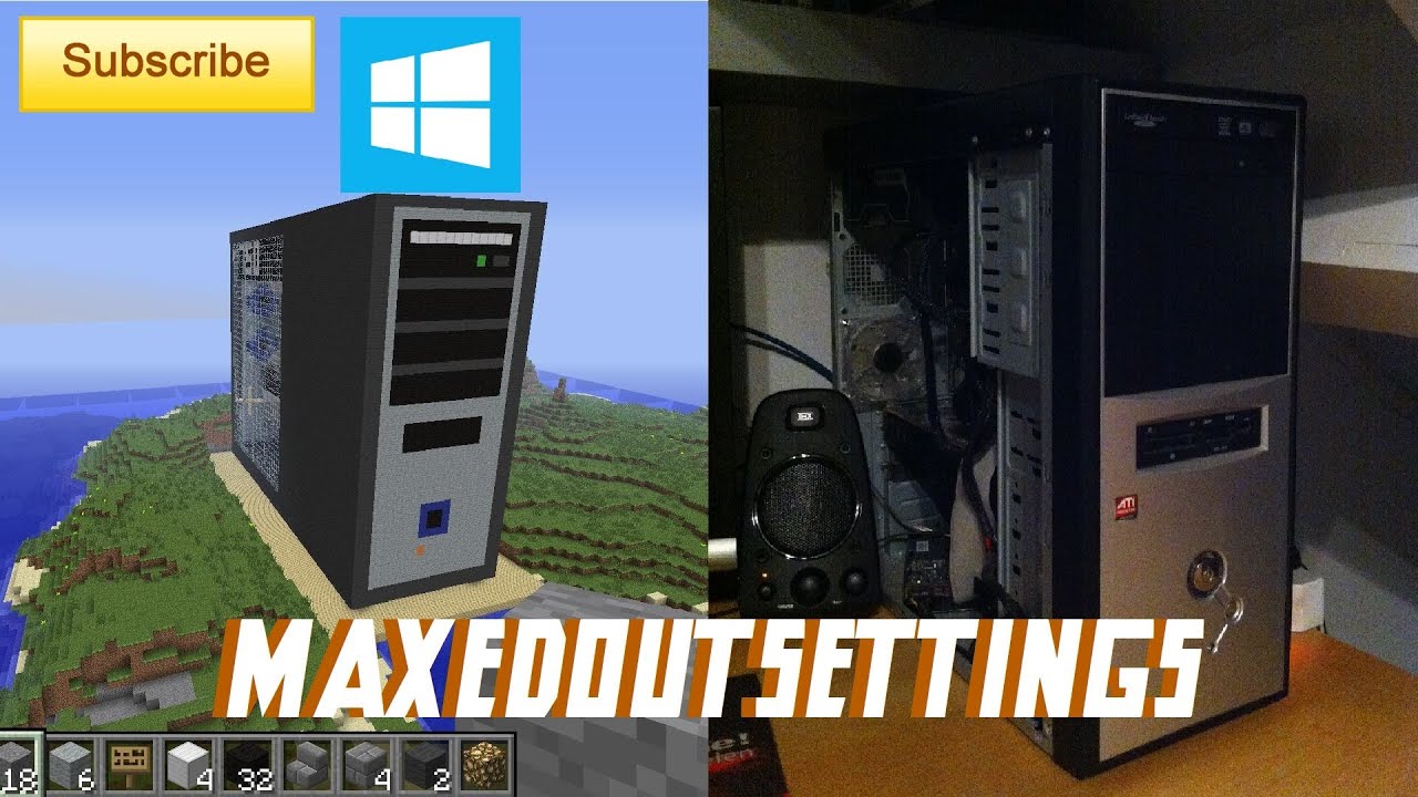 My gaming pc build in Minecraft 1080p - YouTube