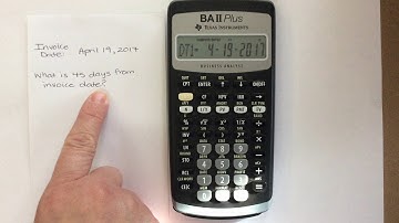 BA II Plus Calculator Tutorial: Date Function
