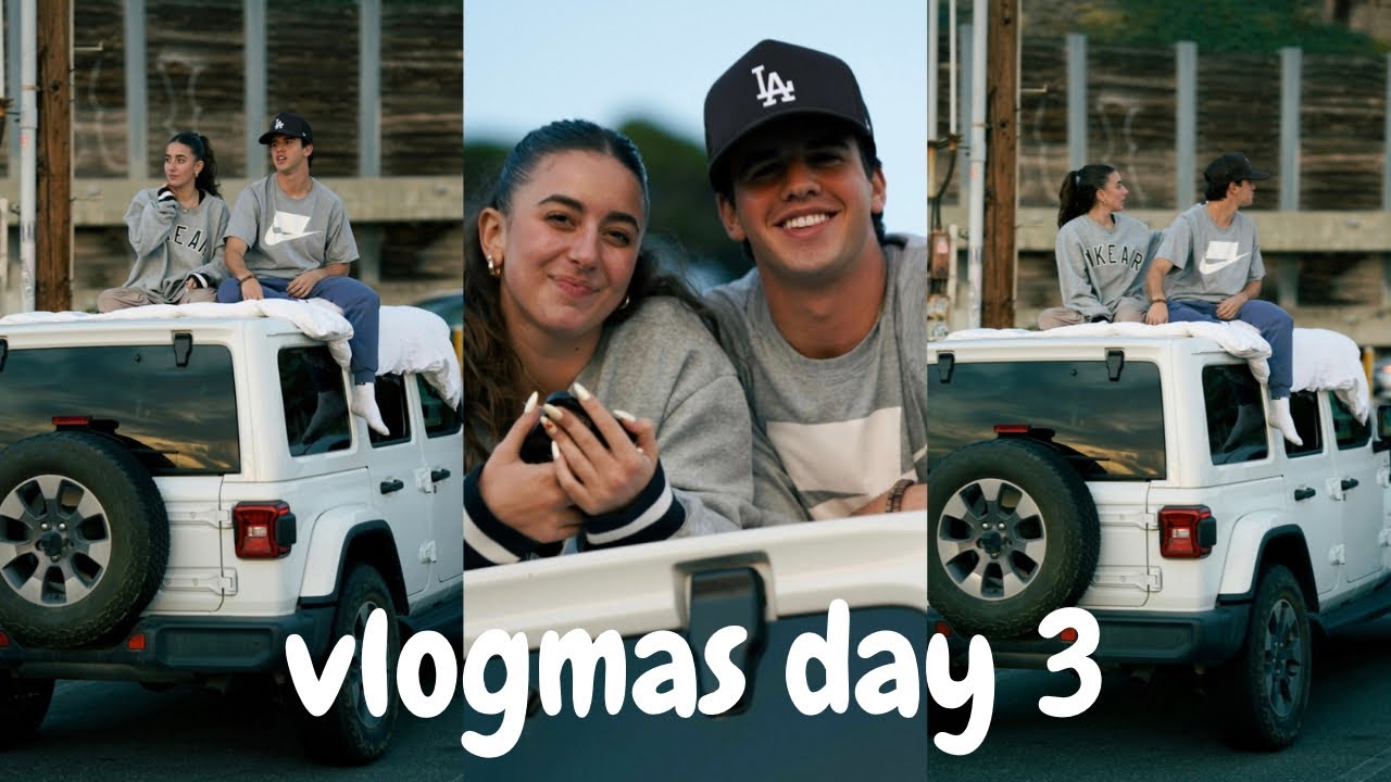 puppy yoga + sunset photoshoot?? || vlogmas day 3