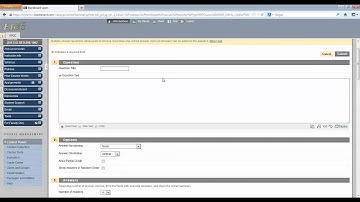 Creating a Basic Knowledge Check in Blackboard