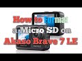 How to format a Micro SD on Akaso brave 7 LE