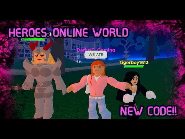 ALL NEW *FREE COINS* UPDATE CODES in HEROES ONLINE WORLD CODES