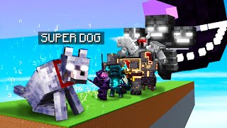 Super Dog vs ALL MINECRAFT OP MOBS BOSSES