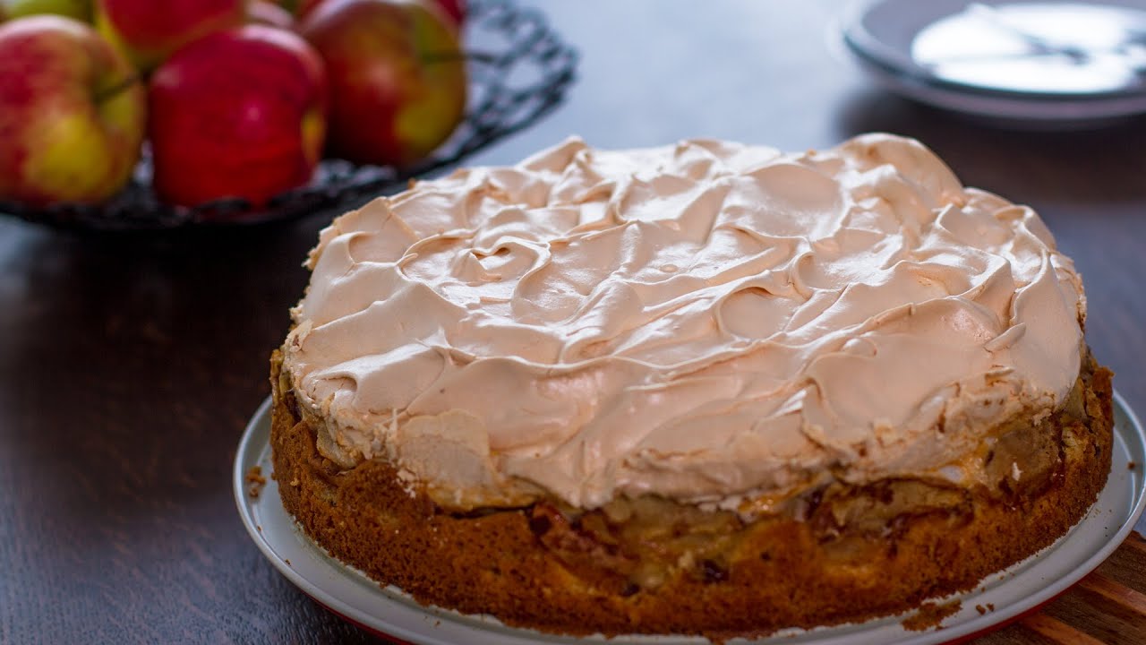 Apple Meringue Cake Recipe | Home Cooking Adventure