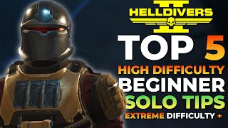 Helldivers 2  SOLO Beginners Guide For Higher Difficulties