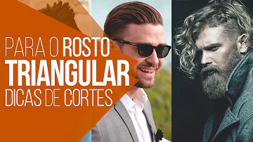 Como é o rosto triangular?