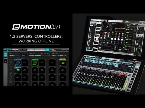 eMotion LV1 Tutorial 1.3: Setup Window – Servers, Controllers and Working Offline