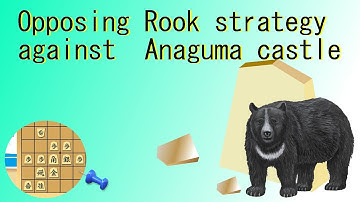 Shogi strategy:The Opposing Rook strategy against Bear-in-the-hole castle.