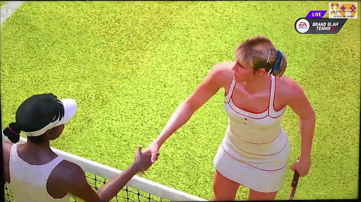 GRAND SLAM TENNIS 2 EA SPORTS FADES & FANTASY CLASSICS NIVEL SUPERESTRELLA Chris Evert VS V. Will...