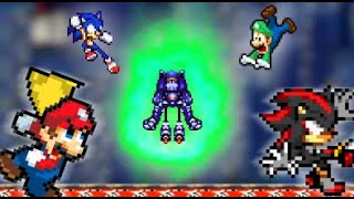 Team Mario and Sonic vs Mecha Sonic