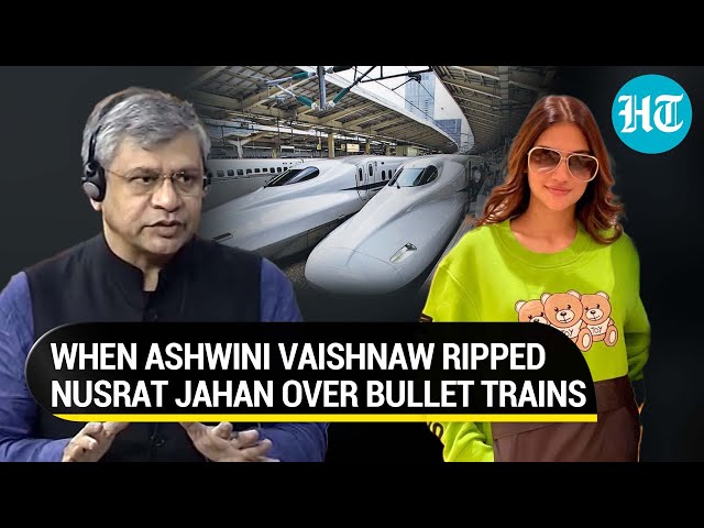 'Indian soil unfit...': How Ashwini Vaishnaw slammed TMC MP Nusrat Jahan for remarks on Bullet train class=