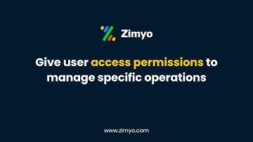 Zimyo HRMS | Give users access permission to manage operations