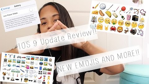 IOS 9 Update Review! NEW EMOJIS & MORE!  | Makeupbylizzie360