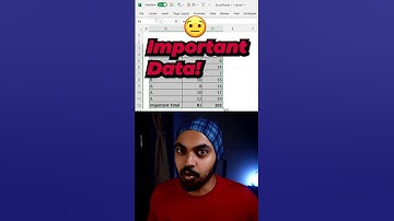 Excel Prank - Hide cell values without deleting!
