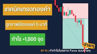 เทคนิคเทรดทองคำ ดูกราฟเปิดจอแค่ 5 นาที กำไร +1,800 จุด | ทำกำไรในตลาด Forex แบบง่ายๆ EP. 10