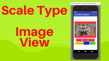 Image view scale type in android studio