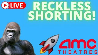 AMC STOCK LIVE AND MARKET OPEN WITH SHORT THE VIX! - RECKLESS SHORTING!