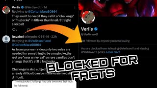 Verlisify Blocks me for proving him wrong! | Verlisify Genning Rant Reaction