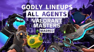 All of Godly Lineups used by pros in VCT 2024 Masters Madrid【 VALORANT 】