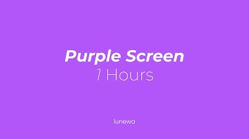 Purple Screen 1 Hours | Solid Color Background for Sleep, Calm & Focus (4K)