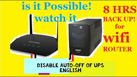 How to #DISABLE #auto #OFF of #UPS in #NOLOAD or for #wifi-router #backup in ENGLISH #LUSK