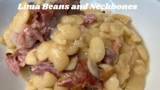 Lima Beans with Neck Bones and Pork Roast