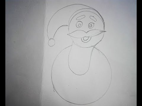 اعمال فنية راس السنه طريقة رسم بابا نويل اعمال يدورية