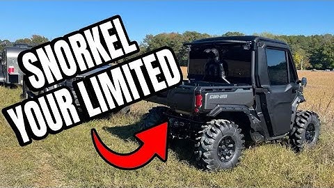 CAN-AM Defender Limited OEM Snorkel install!