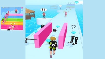 Makeover Run - All Levels gameplay walkthrough Lvls 1-9 (Android,ios)