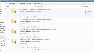 Contract Signatures in the Tecton Document Control system