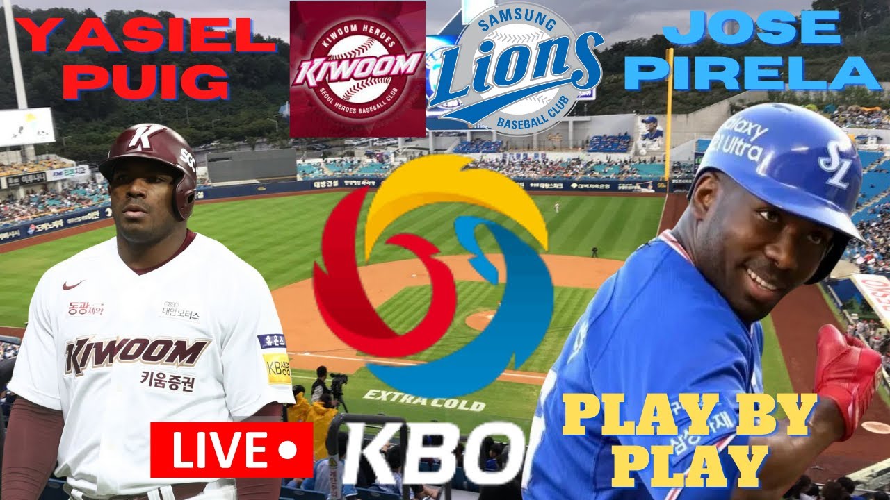 KBO Baseball Kiwoon Heroes vs Samsung Lions l Live Play By Play