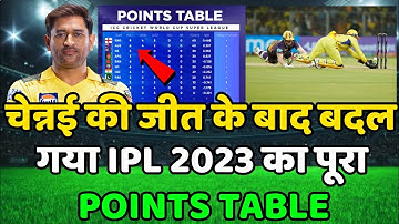 IPL 2023 Today Points Table | CSK vs KKR After Match Points Table | Ipl 2023 Points Table