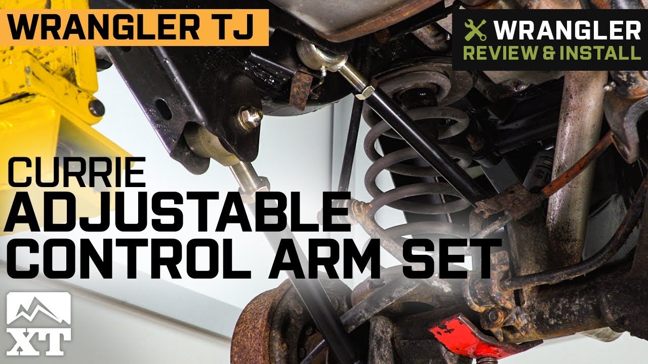 Jeep Wrangler TJ Currie Johnny Joint 8-Piece Adjustable Control Arm Set  Review & Install - YouTube