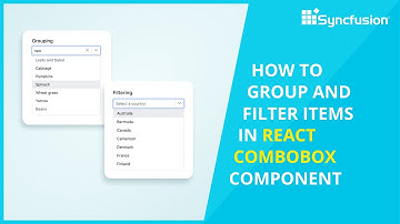 How to Group and Filter Items in React ComboBox Component