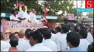 Tamil cinema Actor Vagai.Chandrasekar Election campaign in Aranthangi Area@SunRise-ju1bp