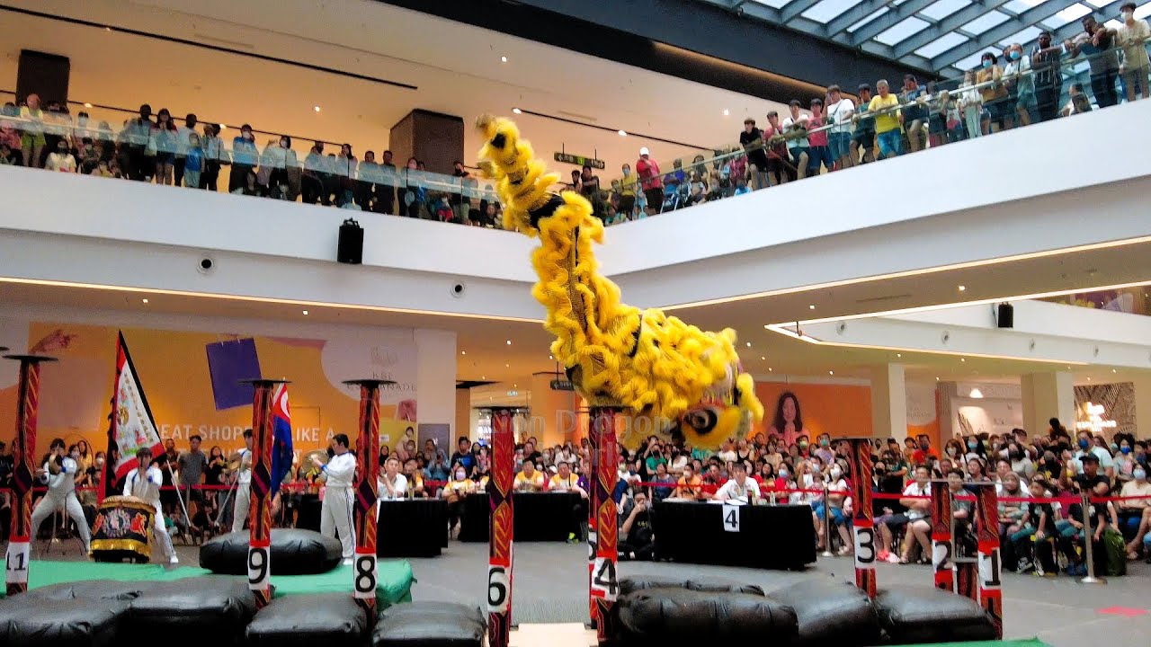 柔佛沙威文青龙狮团 | Johor Sha Wei Wen Qing  | KSL Esplanade Mall Acrobatic Lion Dance Championship 2023