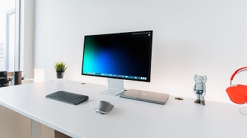 Minimal Modern DeskSetup With Apple Studio Display